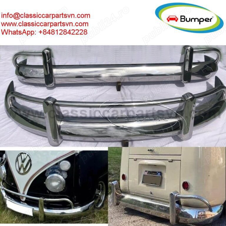 Volkswagen T1 Split Screen Bus (1958-1968) towel rail USA Export bumpers by stainless steel