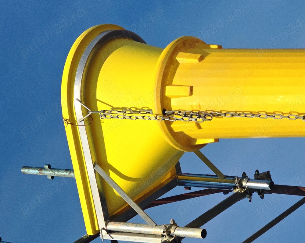 Sistem evacuare moluz, tubulatura deseuri santier, tobogan santier