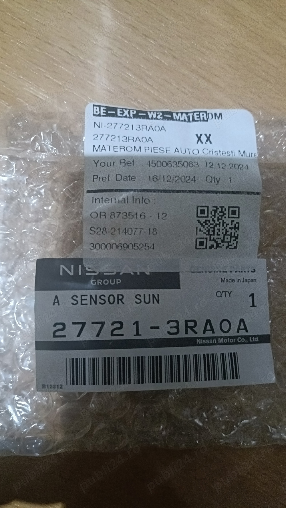 senzor temperatura habitaclu Nissan original 