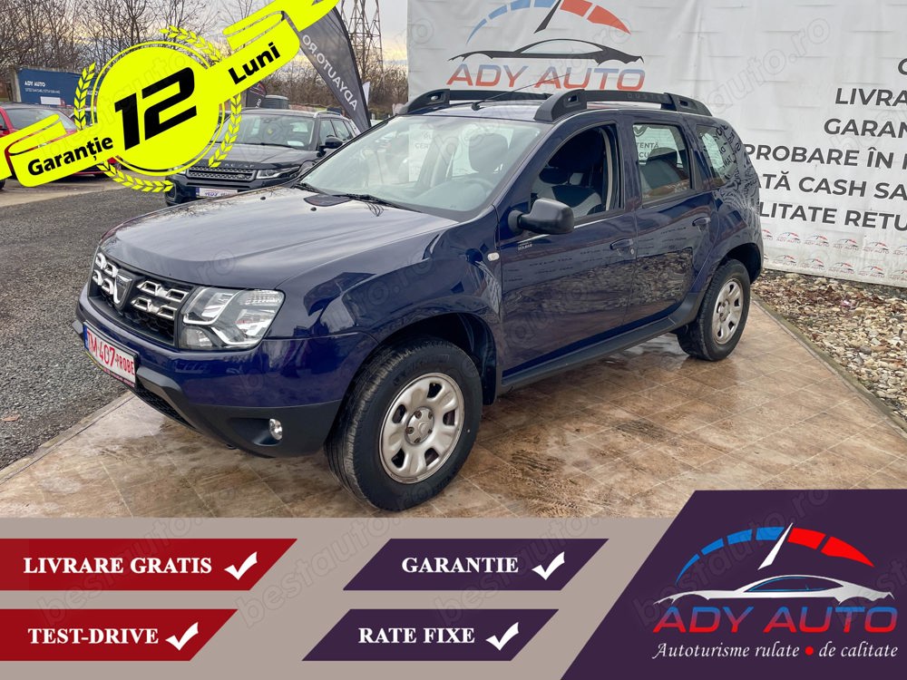 DACIA DUSTER 1,2 Benzina , 4X4 La buton , Euro 6 . An 2017 .RATE FIXE . Garantie 12 luni . Buy back