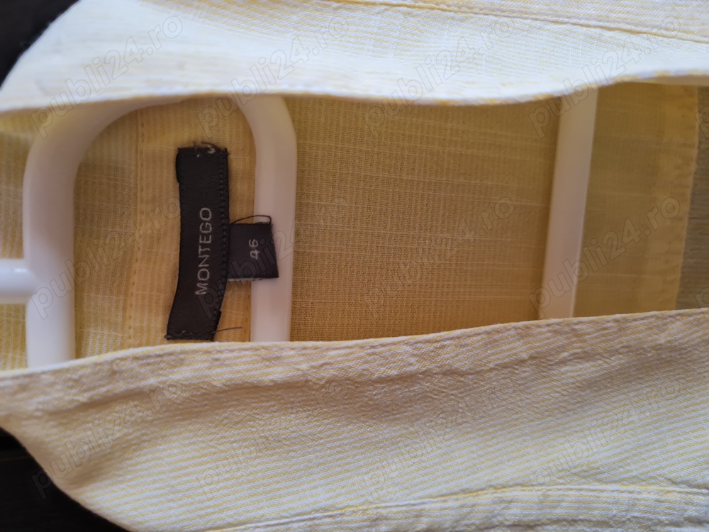 Montego camasa bumbac marime 46,galben