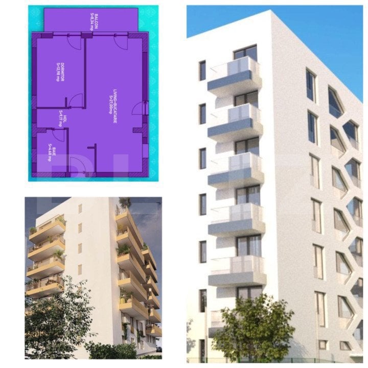 Apartament de 2 camere, 62 mp, intr-un ansamblu rezidential Cornitoiu