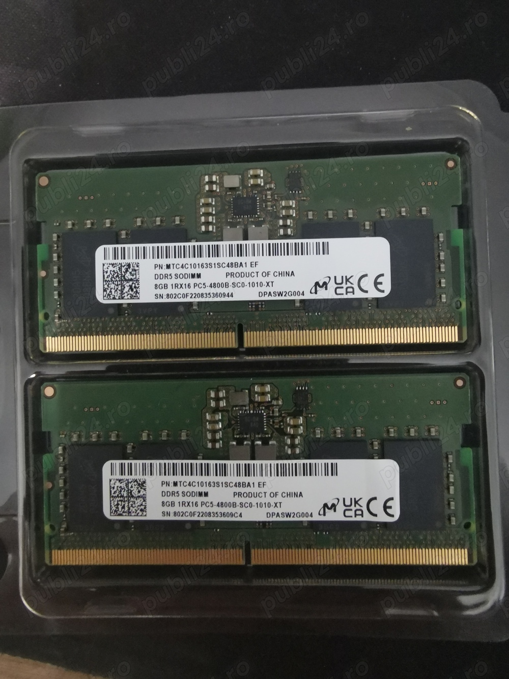 Laptop Memorie RAM DDR5 16Gb (Dual channel 2x8Gb)
