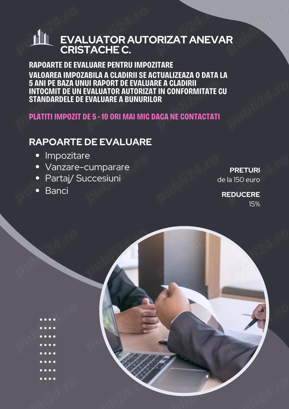 Evaluari Anevar pentru impozitare