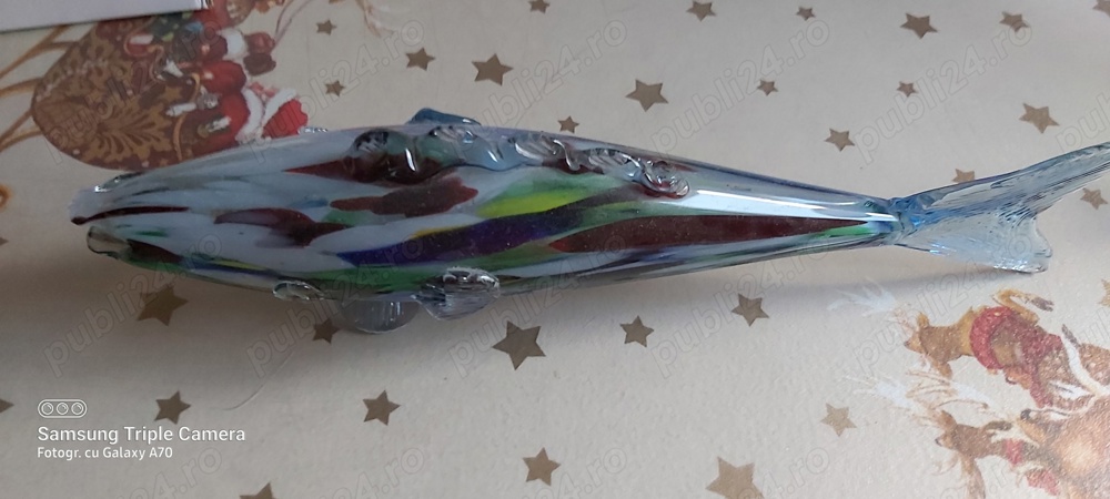 Bibilou pește din sticlă  de Murano