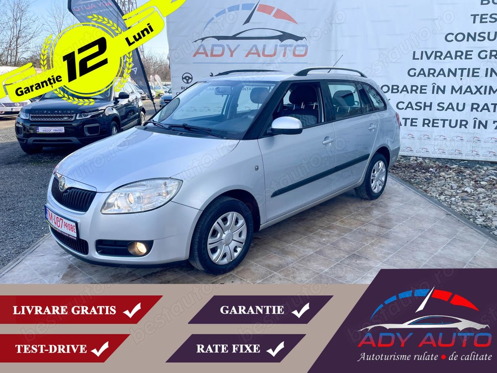 SKODA FABIA . 1,4 Benzina . 86 Cp . RATE FIXE . Garantie 12 luni . Buy back . Test drive .