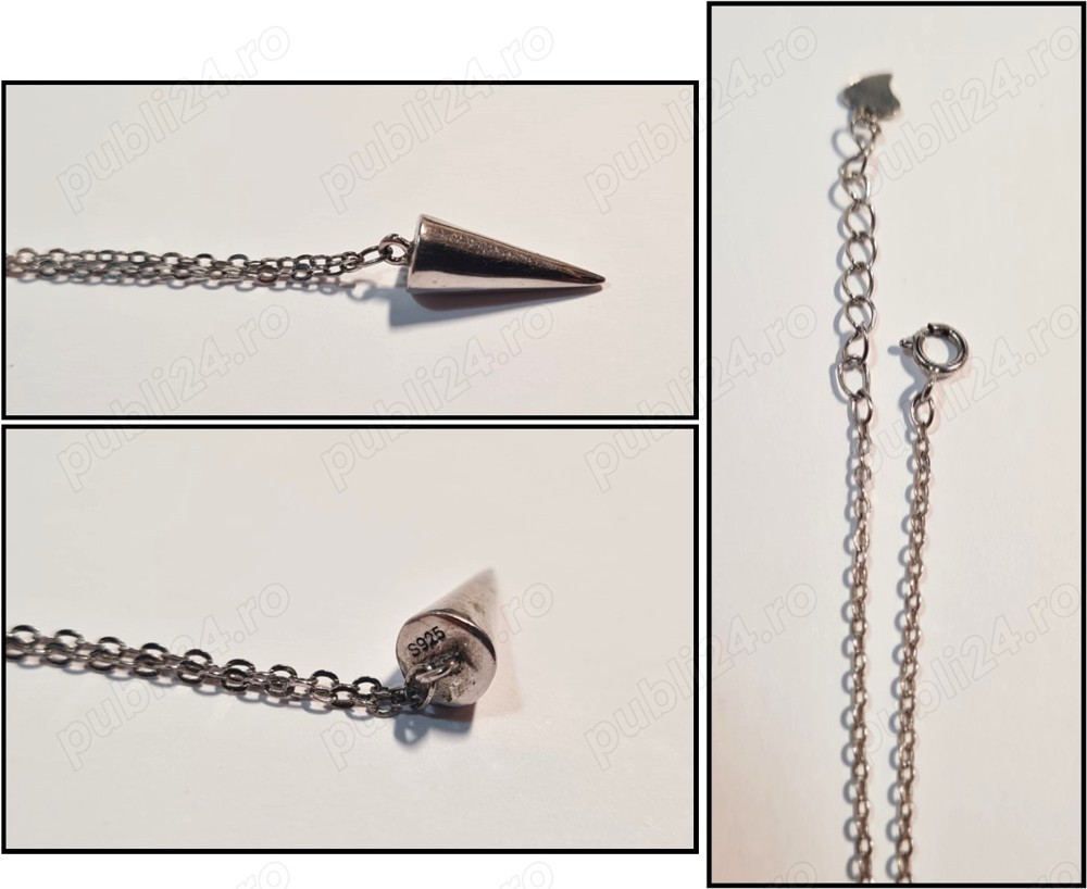 Lantisor + medalion pendul (argint)