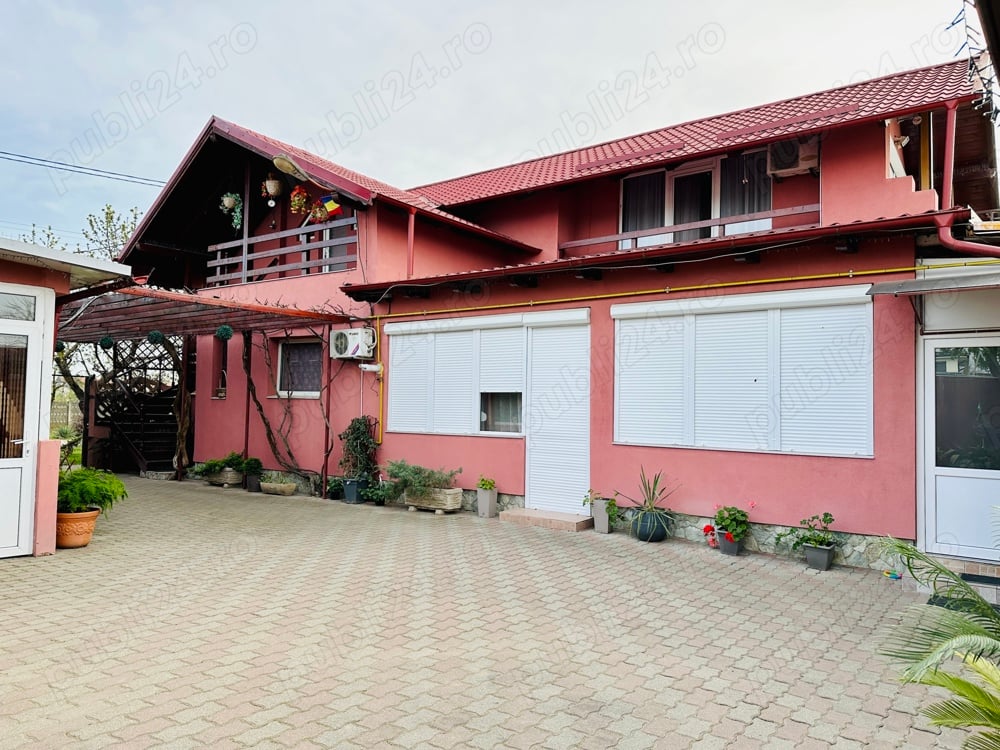 Proprietar vand casa individuala P+M cu garaj, piscina, carport, gradina in sat Urseni jud Timis