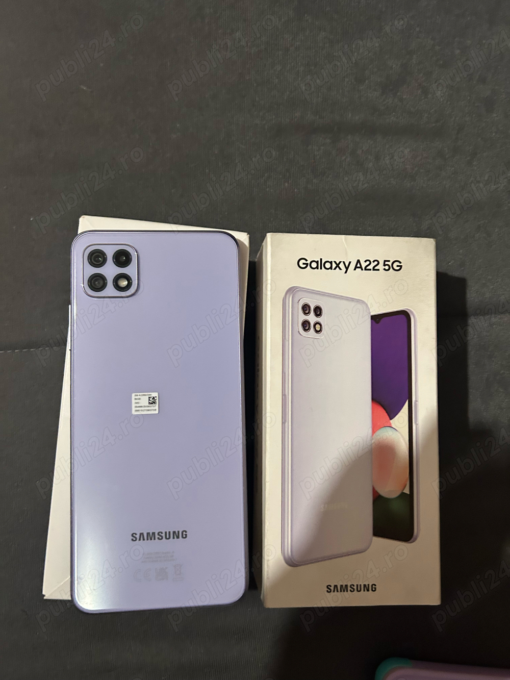 Telefon mobil Samsung Galaxy A22, Dual SIM, 64GB, 5G, Light Violet