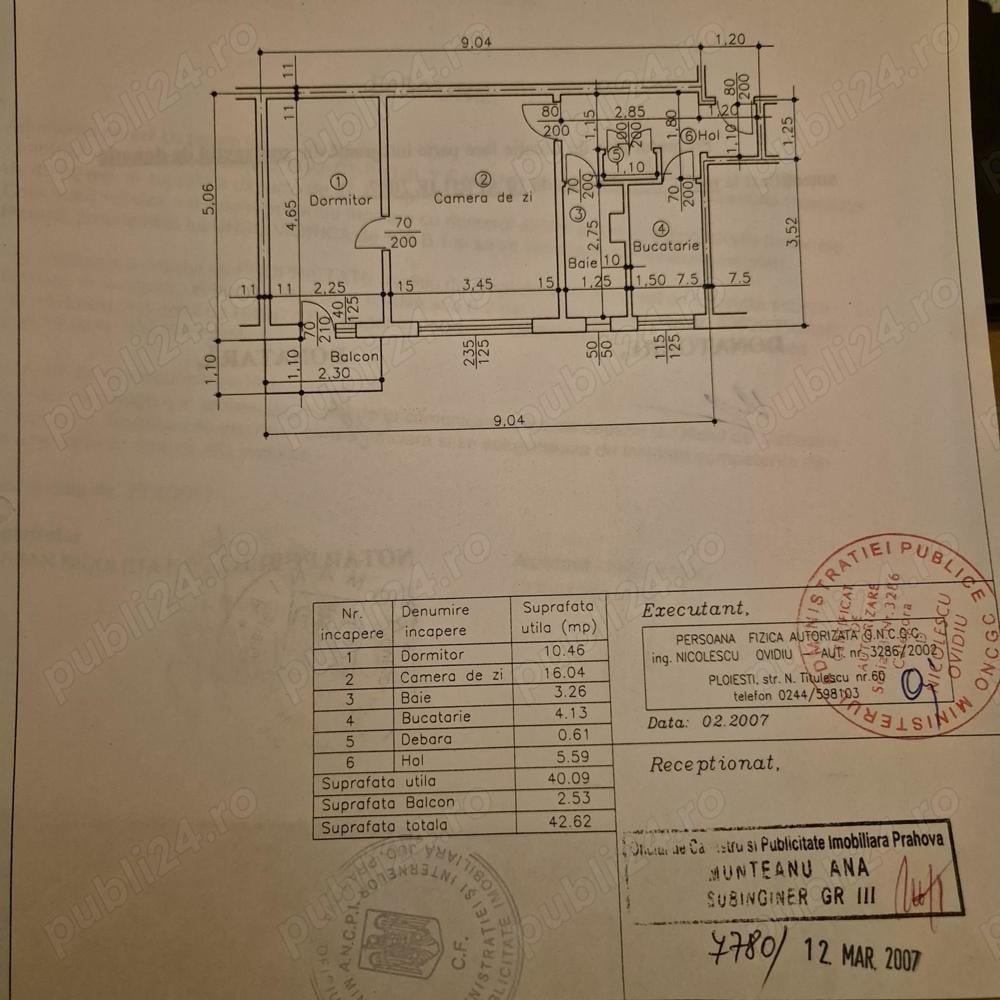 Apartament doua camere, intrarea Polux Spitalul Judetean Ploiesti