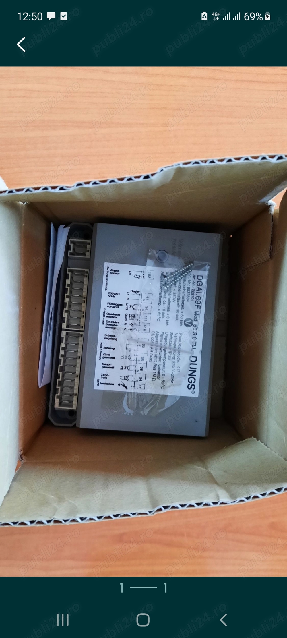 Automat de control al arderii DGAI.69F