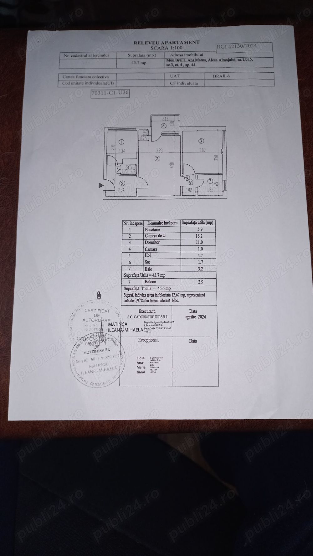 Vând apartament 2 camere