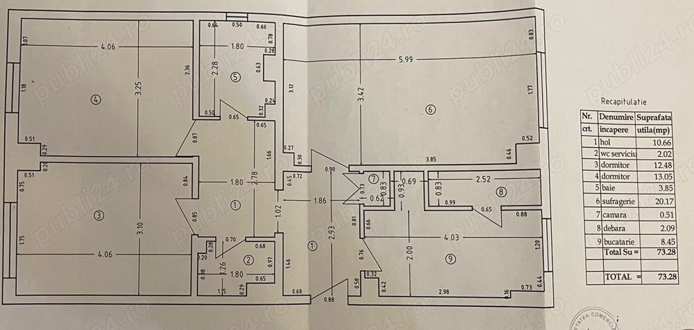 Apartament parter 3 camere decomandate Calea București, poziție deosebită