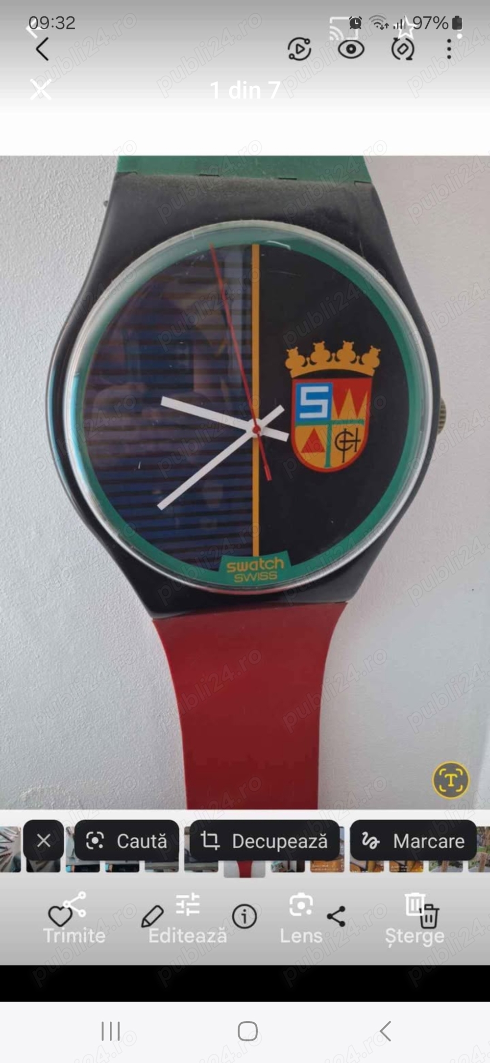 Ceas vintage swatch  ,rar de perete 