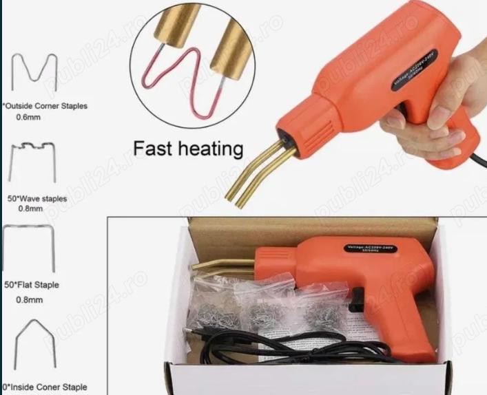 Pistol reparat / lipit bare auto cu capse