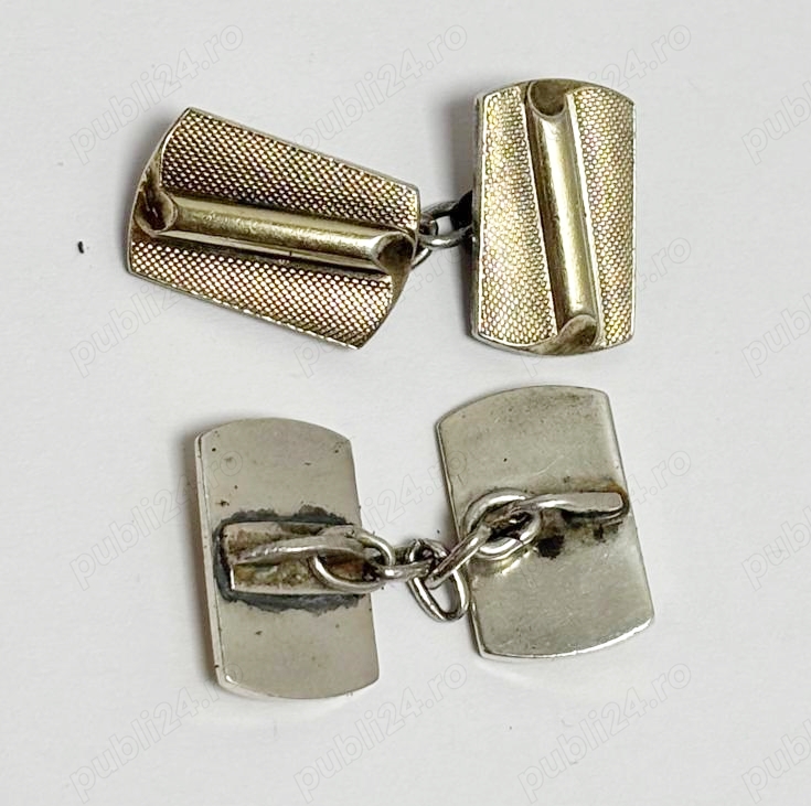 butoni vechi din argint aurit