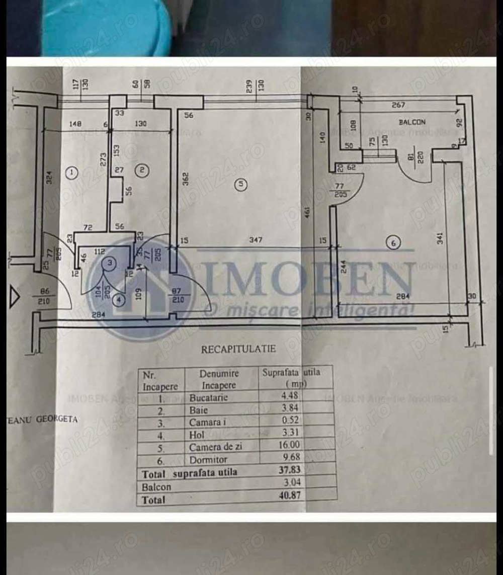 Apartament 2 camere 41mp de vânzare situat in Craiovita9 pe squar !