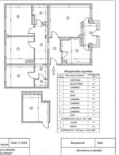 Apartament 4 camere de vanzare Oltenitei - Popesti Primarie