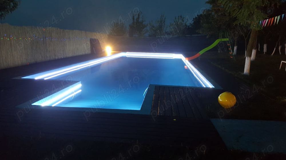 Teren 5000 m Intravilan construibil+piscina 16x6 si constructie?Cladire