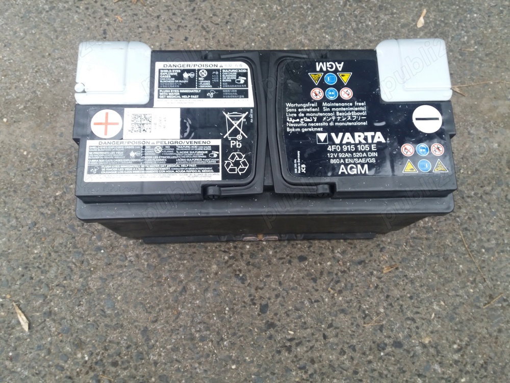 Acumulator varta  start stop. auto AGM 