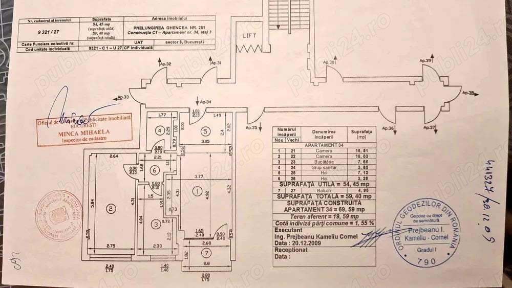 Vând apartament 2 camere Prelungirea Ghencea București - semi-mobilat