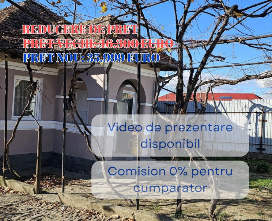 Casa cu 4 camere, teren 1708.30 mp intravilan, zona Vermesti! 