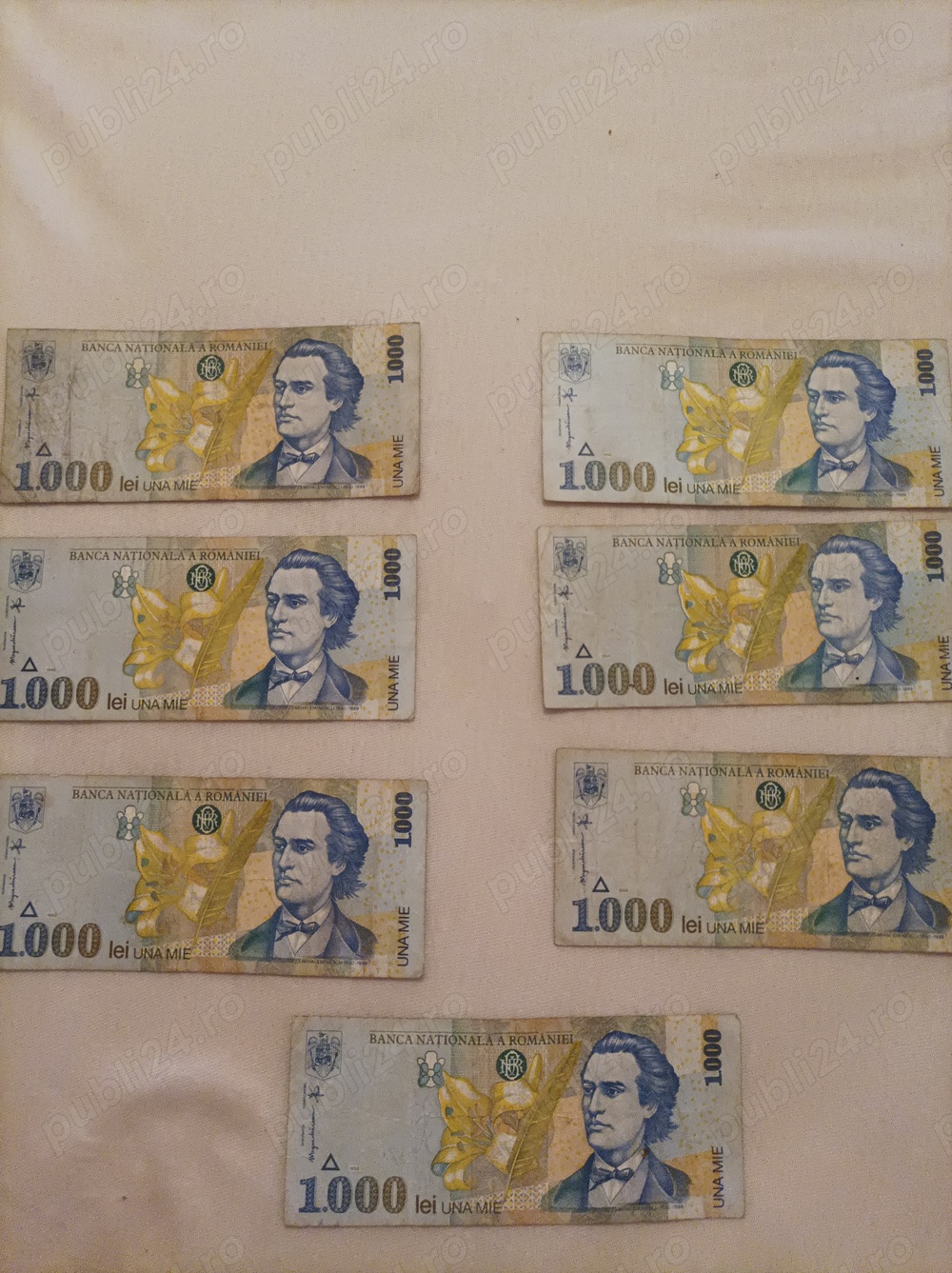 Vând bancnote de 1000 lei