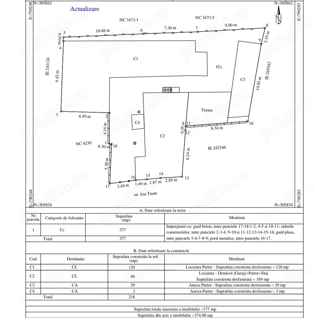 Proprietar vand casa si vila (sp. com.) Cta