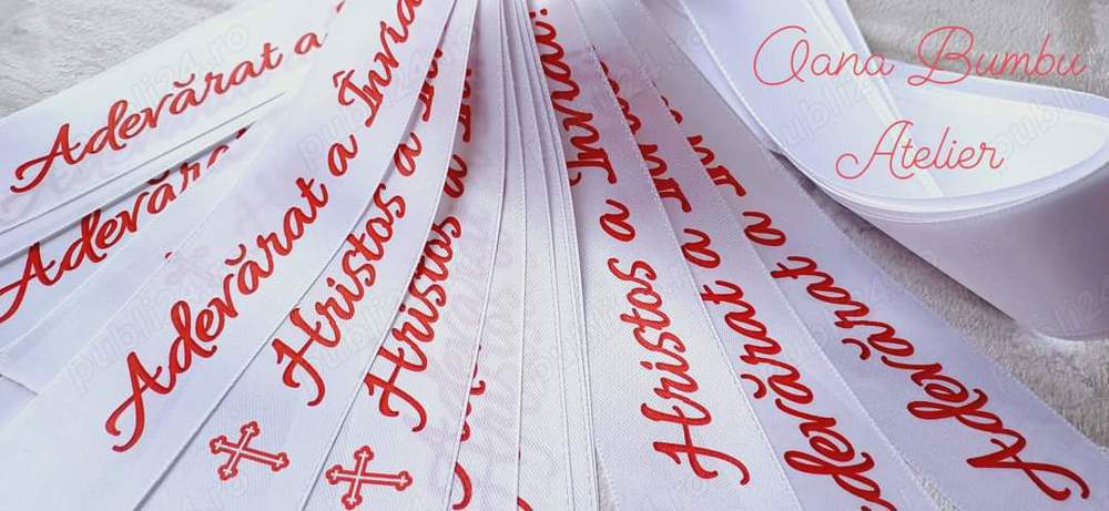 Panglica text lumanari Inviere Paste 