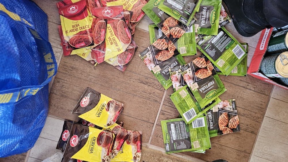 Condimente mancare diverse sortimente