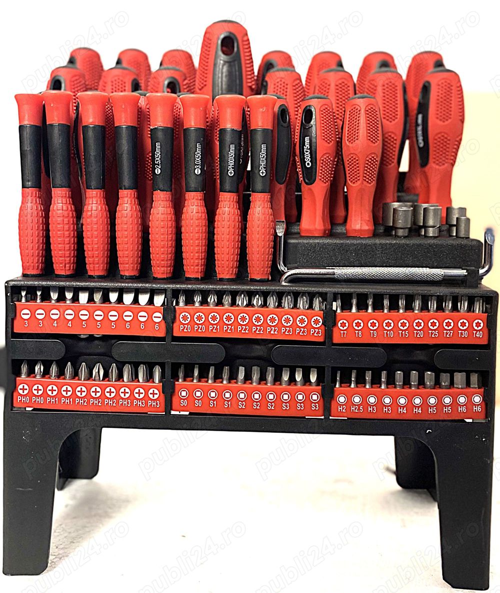 Set 100 Piese – Surubelnite si Biti Profesionale | Kraft&Dele