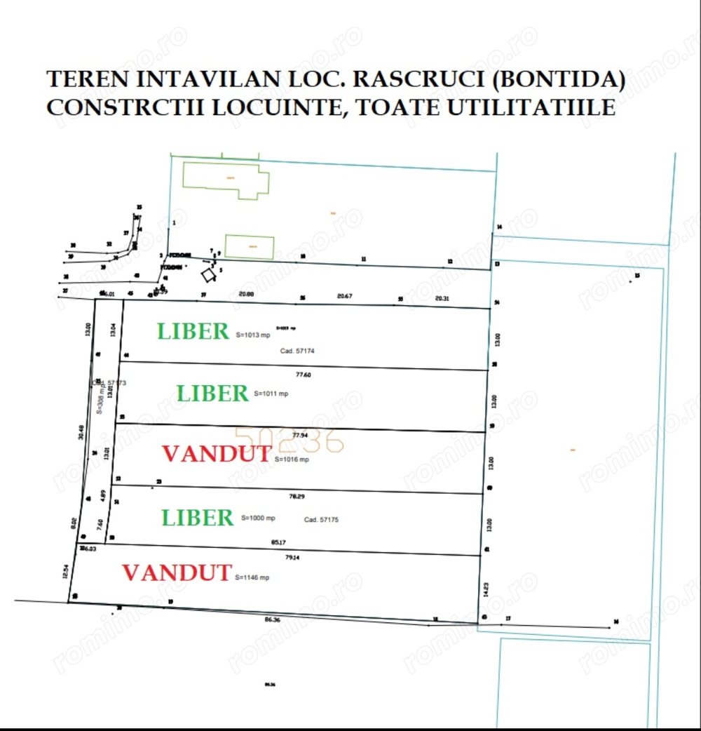 Teren intravilan, toate utilitățile