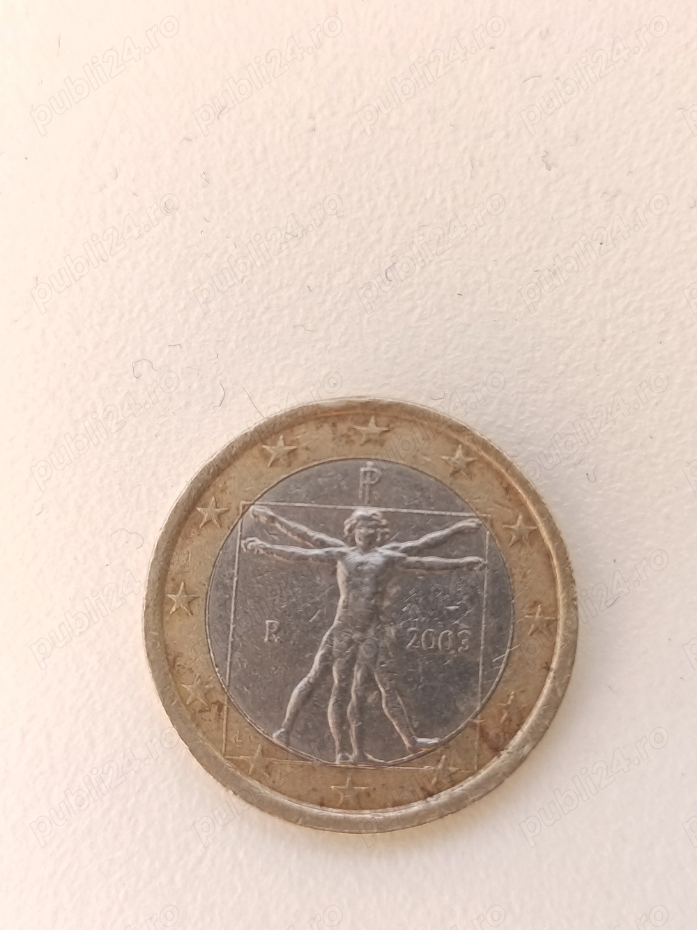 Moneda Euro de colecție Omul Vitruvian