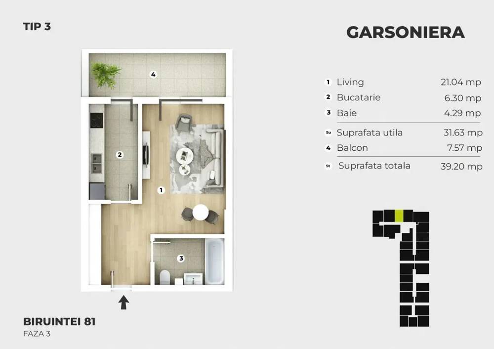 Apartament 2 camere