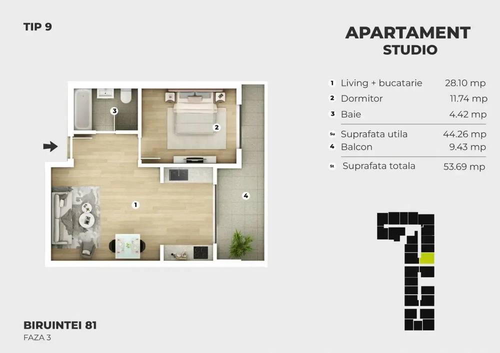 Apartament 2 camere