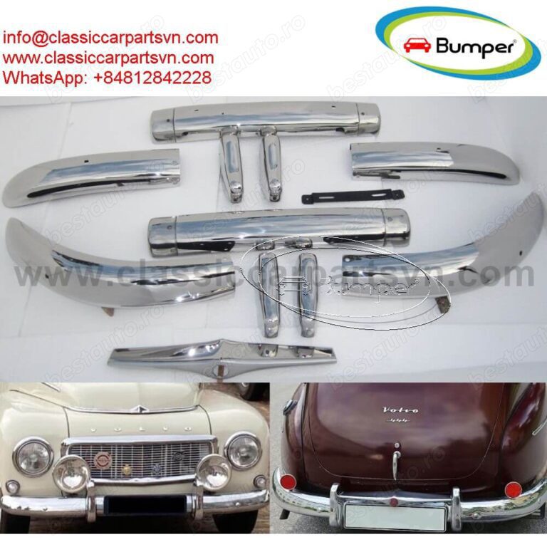 Volvo PV444 (1947-1958) bumpers by stainless steel new 