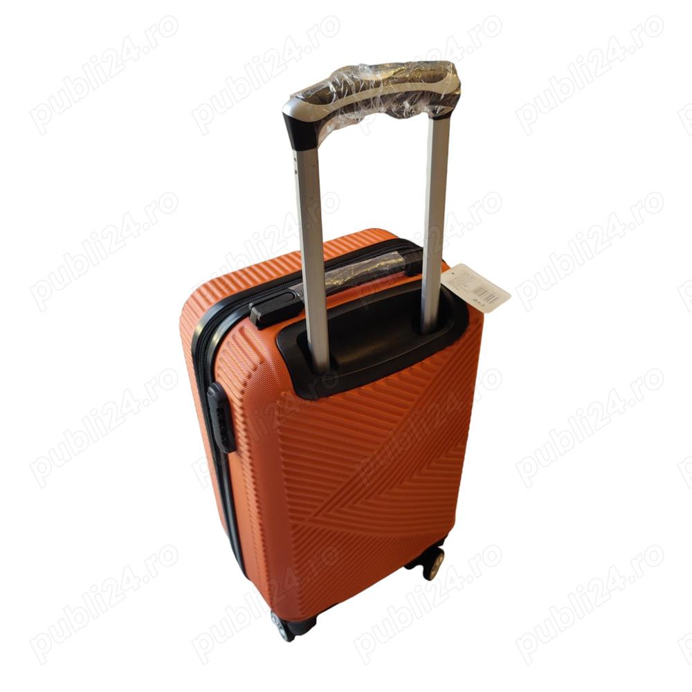 Troler cabina avion, 4 roti detasabile cu rotatie 360 , 100% ABS, cifru, dimensiuni acceptate de Wiz