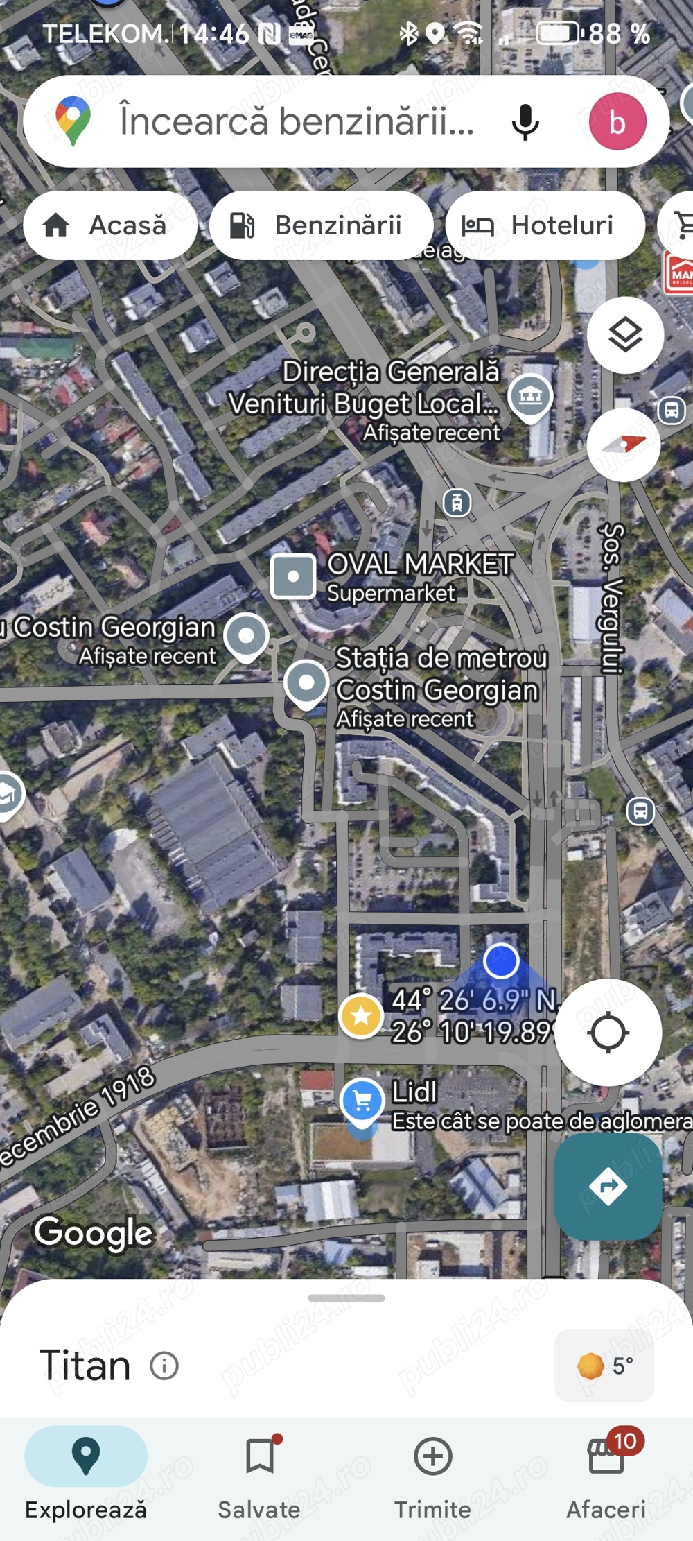 Închiriez apartament 4 camere la metrou Costin Georgian