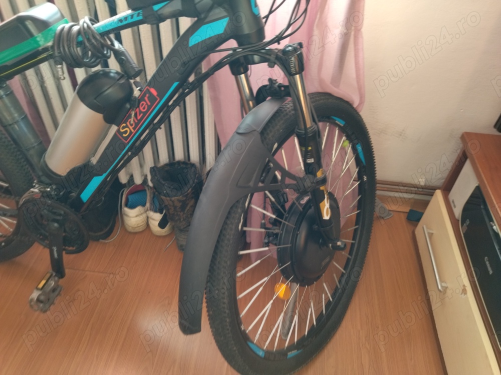 Vand bicicleta electrica de 500 w,aproape noua!