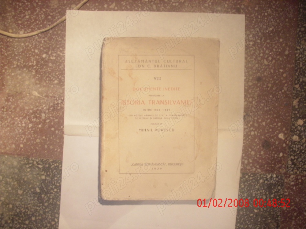 Documente  Inedite  privitoare  la  Istoria  Transilvaniei.