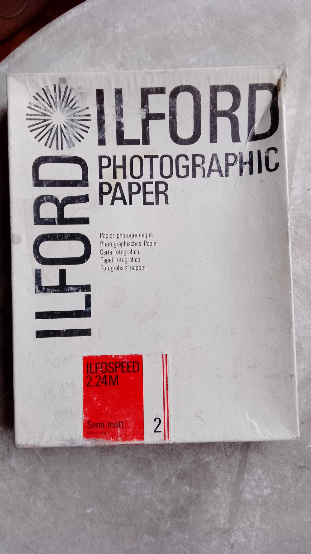 Hartie foto Ilford Ilfospeed 2.24M, 17.8x24cm