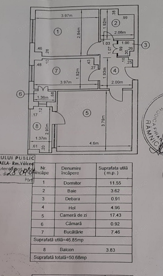 Particular vând apartament 2 camere decomandat