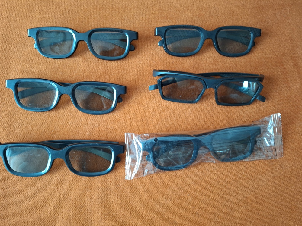 Ochelari 3D pasivi polarizati Master Image pentru cinema , pentru adulți și copii.