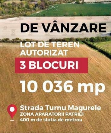 Teren stradal cu proiect autorizat Str. Turnu Magurele