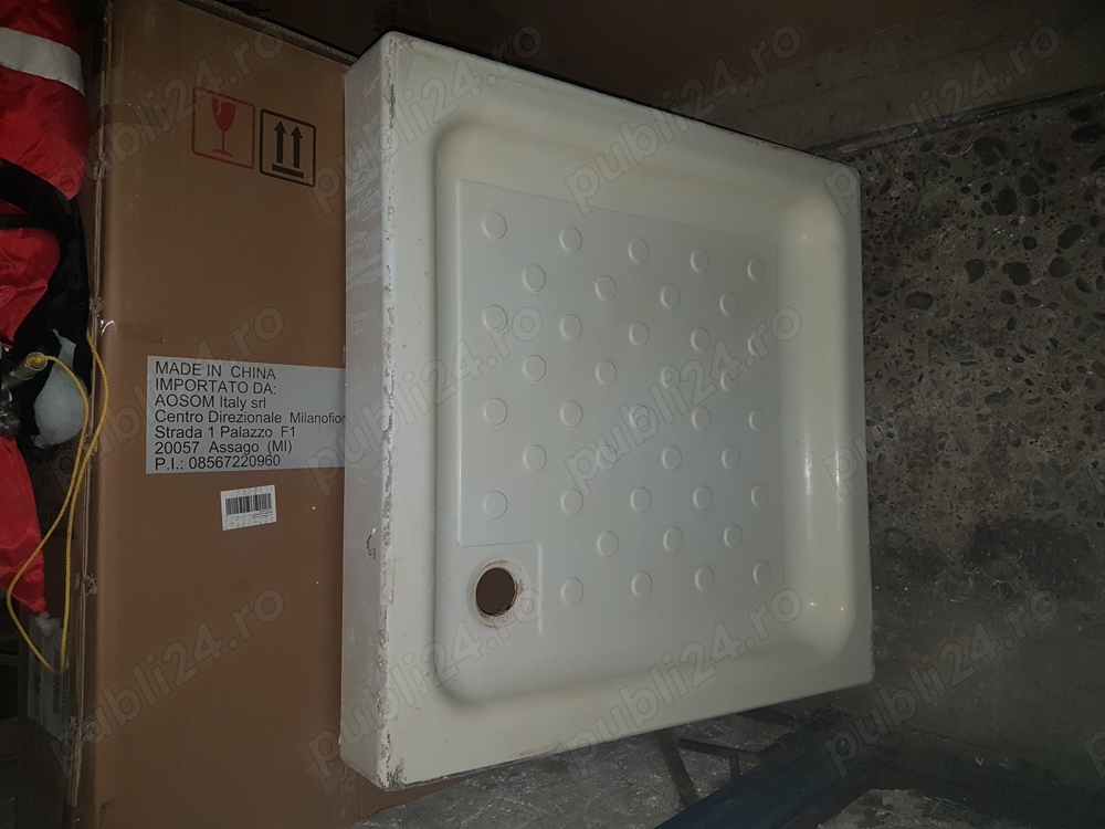 Cada, vana de dus din plastic, dimensiuni 800 x 800 x 110 mm