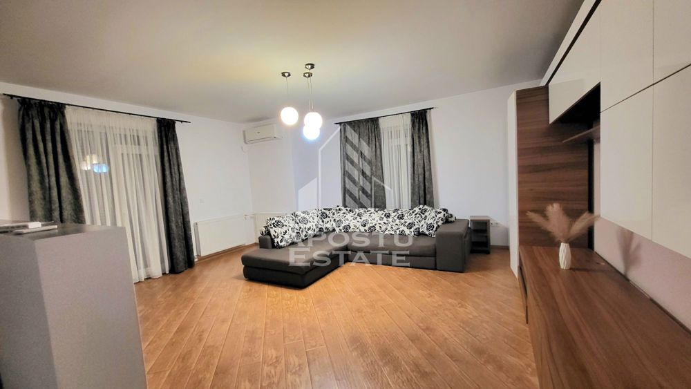 Apartament open space,mobilat si utilat,2 camere si curte,Dumbravita