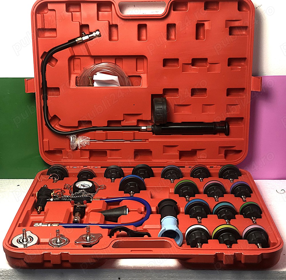 Set testare presiune radiator si sistem racire – 28 piese