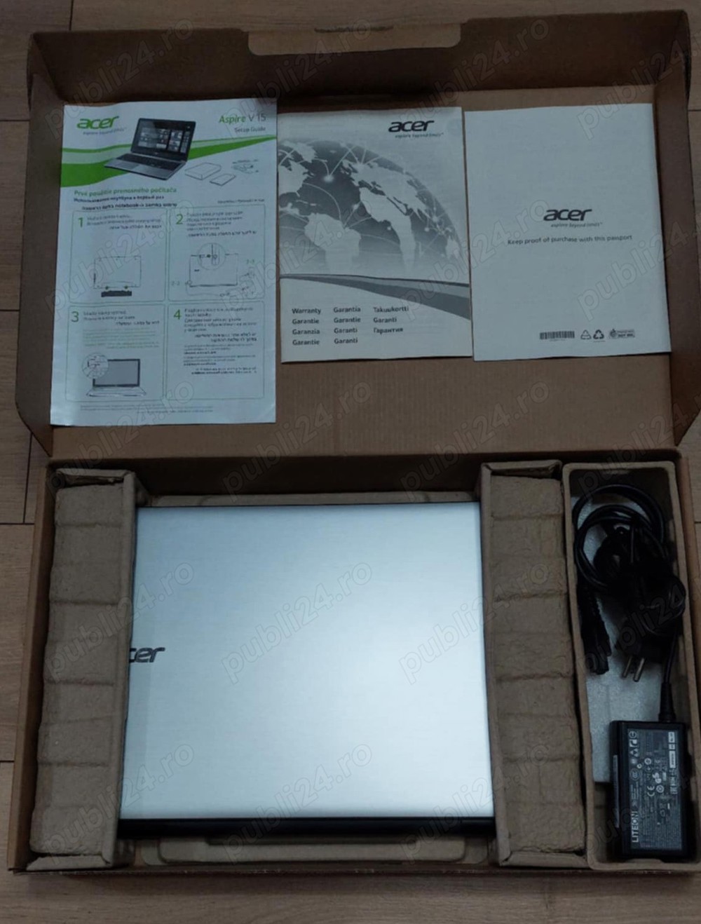 Laptop Acer Aspire V15-15.6" i7-4510U,2.20-3.1 GHz boost,8 GB RAM,Hdd 1TB hybrid, Windows 11 Home 64