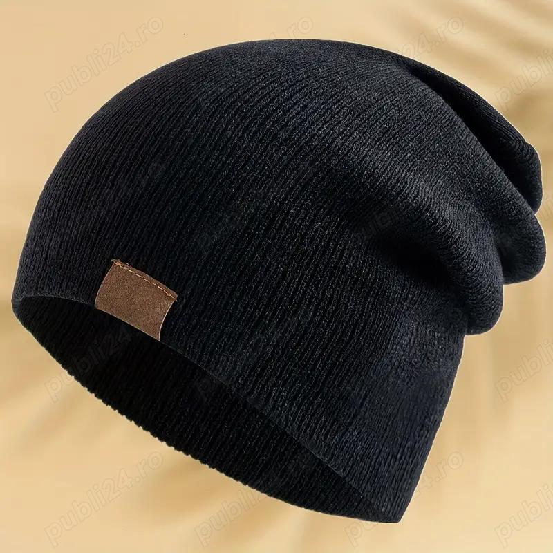 Caciula fes copii dama barbati unisex culori diferite Căciuli Tricotate de Culoare Solidă Elastice, 