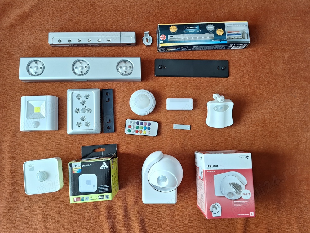 Diferite modele de LAMPI  LED cu detector   senzor de miscare